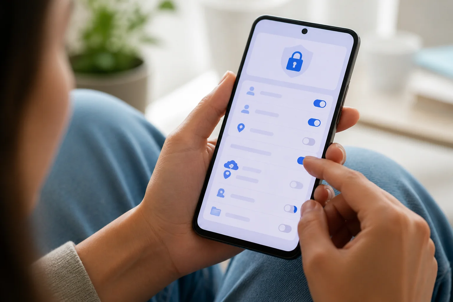 Kontrola soukromí a oprávnění v novém telefonu