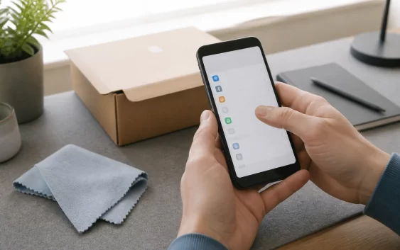 Majitel připravuje starý telefon k bezpečnému prodeji