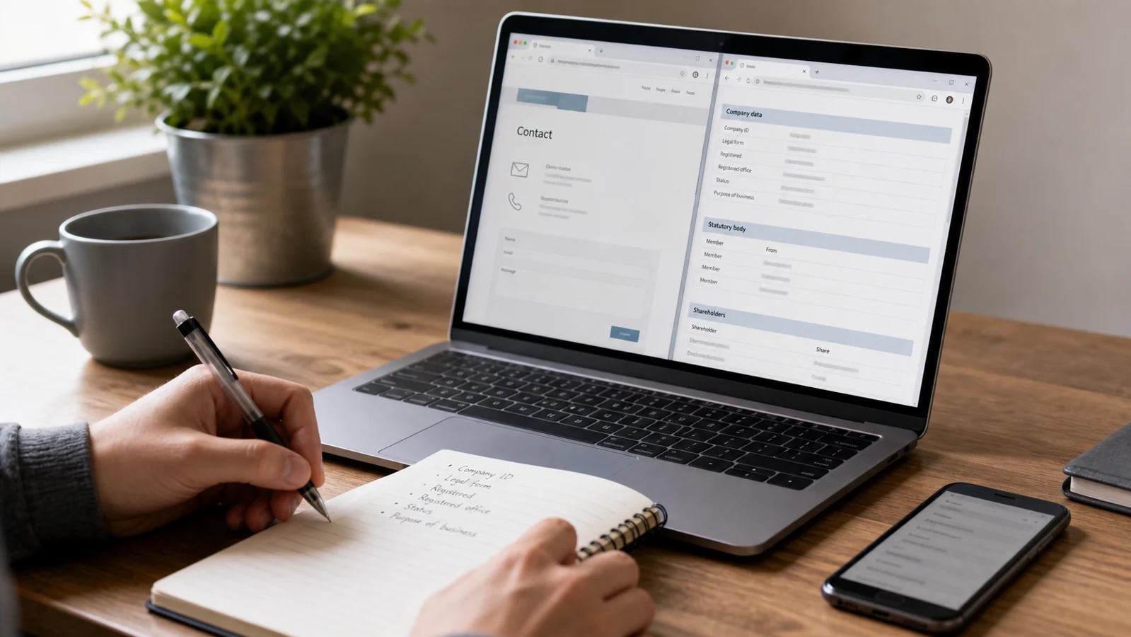Ověření kontaktních údajů e-shopu ve veřejném registru